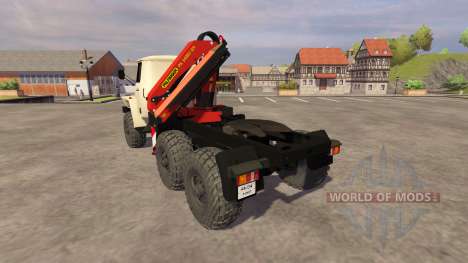 Урал-5557 кран-манипулятор ivory для Farming Simulator 2013
