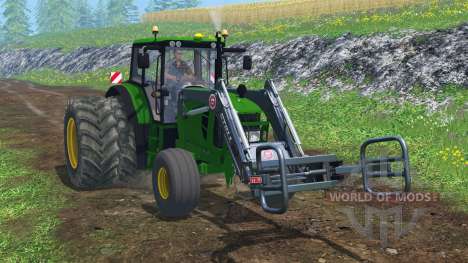 John Deere 6130 2WD FL TwinWheels для Farming Simulator 2015