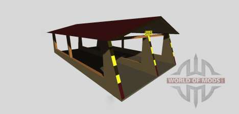Силосная яма с навесом v2.0 для Farming Simulator 2013