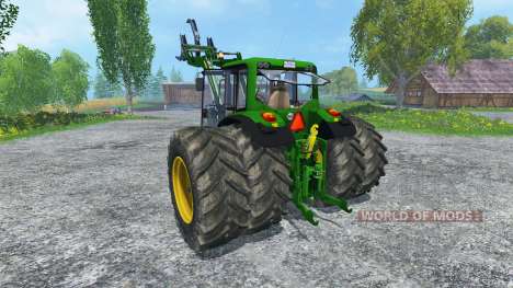 John Deere 6130 2WD FL v2.0 для Farming Simulator 2015