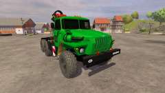 Урал-5557 кран-манипулятор green для Farming Simulator 2013