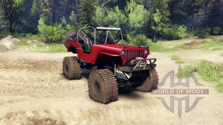 Jeep Willys red для Spin Tires
