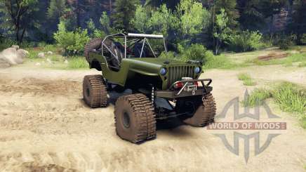 Jeep Willys green для Spin Tires