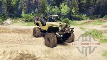 Jeep Willys tan для Spin Tires