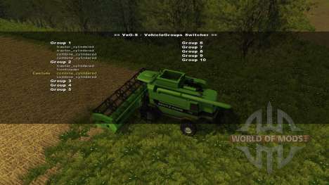 VehicleGroups Switcher v0.97 для Farming Simulator 2013