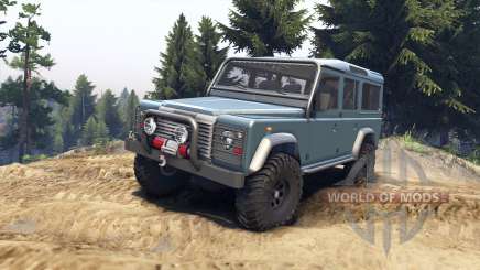 Land Rover Defender 110 blue metalic для Spin Tires