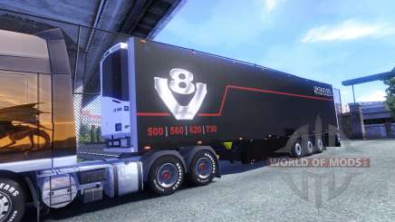 Окрас Schmitz Scania V8 для полуприцепа для Euro Truck Simulator 2