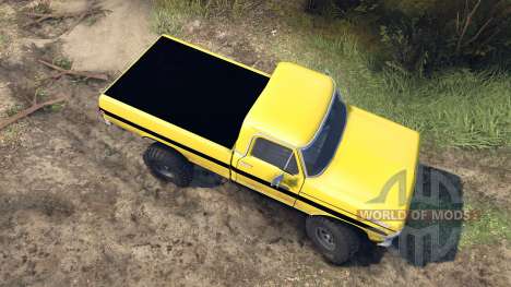 Ford F-200 1968 yellow для Spin Tires
