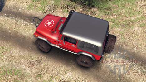 Jeep YJ 1987 red для Spin Tires