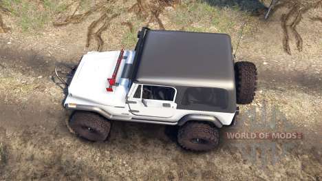 Jeep YJ 1987 white для Spin Tires