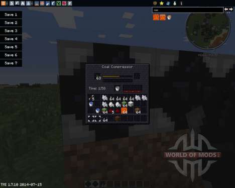 Coal to Diamond Compressor для Minecraft