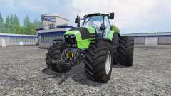 Deutz-Fahr Agrotron 7250 dynamic rear twin wheel для Farming Simulator 2015