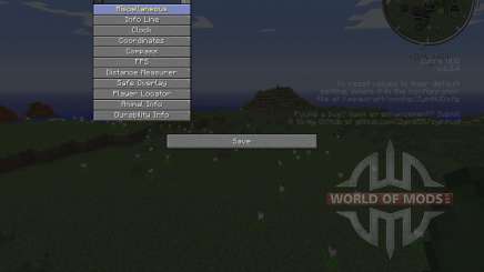 Zyins HUD для Minecraft