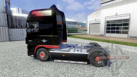 Скин Stocker Transporte на тягач DAF XF для Euro Truck Simulator 2