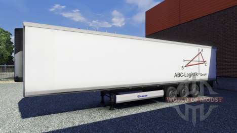 Скин ABC Logistic на полуприцеп для Euro Truck Simulator 2