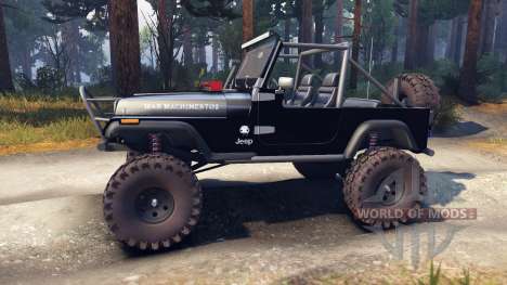 Jeep YJ 1987 Open Top black для Spin Tires