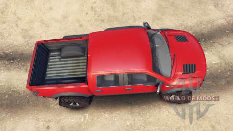 Ford Raptor SVT v1.2 red-gray для Spin Tires