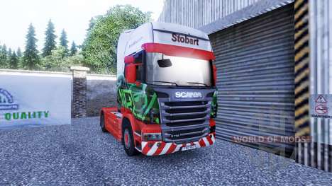 Скин Eddie Stobart на тягач Scania для Euro Truck Simulator 2