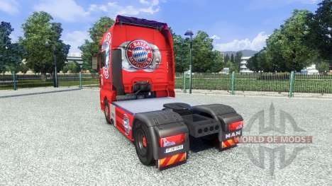 Скин FC Bayern Munchen на тягач MAN для Euro Truck Simulator 2