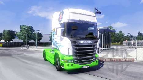 Скин Gryf на тягач Scania для Euro Truck Simulator 2