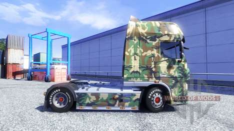 Скин Tarnmuster на тягач DAF XF для Euro Truck Simulator 2