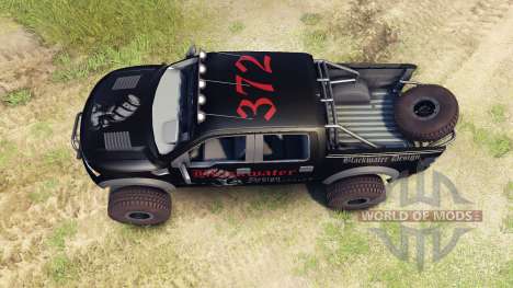 Ford Raptor Pre-Runner v1.1 blackwater для Spin Tires
