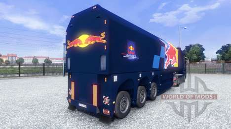 Скин Red Bull Racing Hochglanz на тягач MAN для Euro Truck Simulator 2