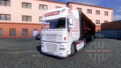 Скин Patrick Vogtt на тягач DAF XF для Euro Truck Simulator 2