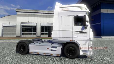 Скин White Edition на тягач DAF XF для Euro Truck Simulator 2