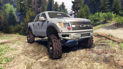 Ford Raptor SVT v1.2 matte gray для Spin Tires