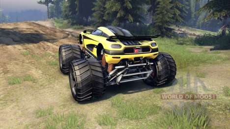 Koenigsegg One:1 Monster для Spin Tires