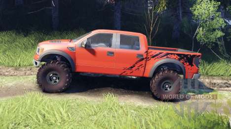 Ford Raptor SVT v1.2 factory comp orange для Spin Tires