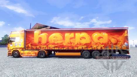 Скин HERPA на тягач Scania для Euro Truck Simulator 2