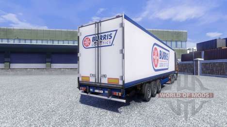 Скин Burris Logistics на полуприцеп для Euro Truck Simulator 2