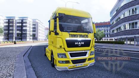 Скин Transformers на тягач MAN для Euro Truck Simulator 2