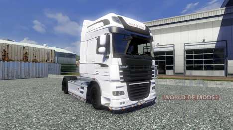 Скин White Edition на тягач DAF XF для Euro Truck Simulator 2