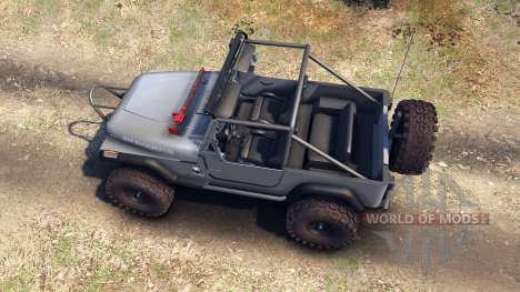 Jeep YJ 1987 Open Top silver для Spin Tires