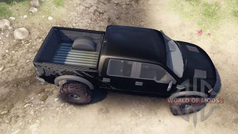 Ford Raptor SVT v1.2 factory tuxedo black для Spin Tires