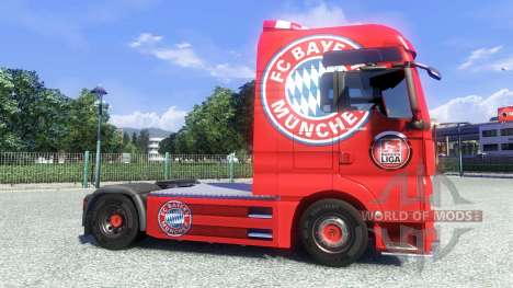 Скин FC Bayern Munchen на тягач MAN для Euro Truck Simulator 2