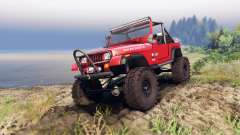Jeep YJ 1987 Open Top red для Spin Tires
