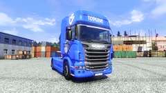 Скин V8 Topline на тягач Scania для Euro Truck Simulator 2