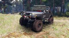 Jeep YJ 1987 Open Top gray для Spin Tires