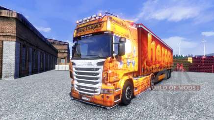 Скин HERPA на тягач Scania для Euro Truck Simulator 2