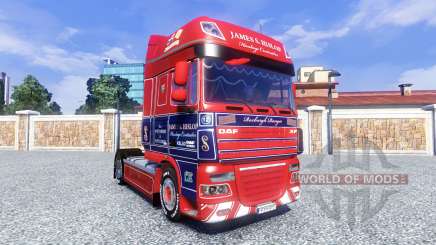 Скин James S. Hislop на тягач DAF для Euro Truck Simulator 2