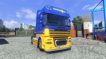 Скин IKEA на тягач DAF XF для Euro Truck Simulator 2