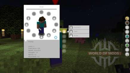 Sword Art Online UI для Minecraft