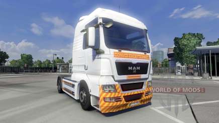Скин Schwertransport на тягач MAN для Euro Truck Simulator 2