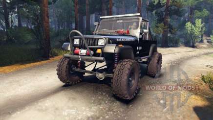 Jeep YJ 1987 Open Top black для Spin Tires