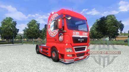 Скин FC Bayern Munchen на тягач MAN для Euro Truck Simulator 2