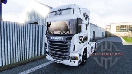 Скин Scania V8 на тягач Scania для Euro Truck Simulator 2